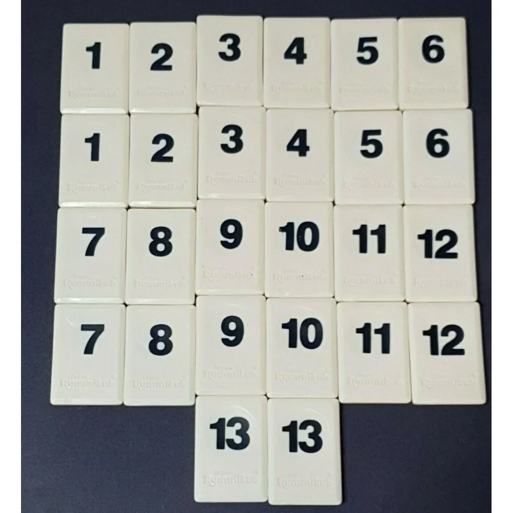 Pressman rummikub numbers